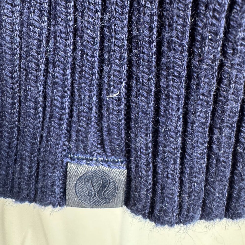 Lululemon Texture Play Crew Sweater Women’s S Knit Pullover Loungewear Blue - Picture 5 of 9